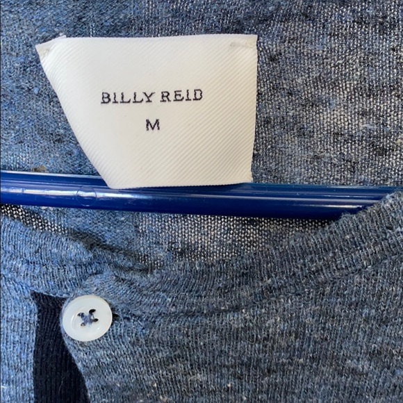 Billy Reid Linen Blend Sweater/Henley - Picture 2 of 5